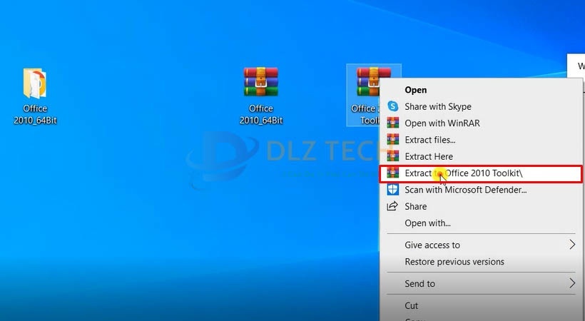 Giải nén file như hình.