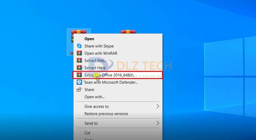 Giải nén file cài đặt phần mềm như hình.
