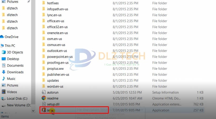 Khởi chạy file Set Up.