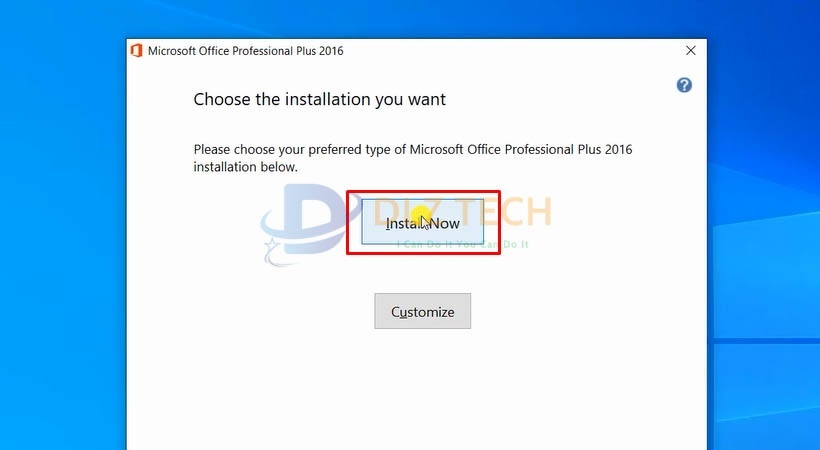 Hướng dẫn cài Office 2016