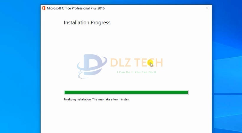 Đợi phần mềm được cài đặt.