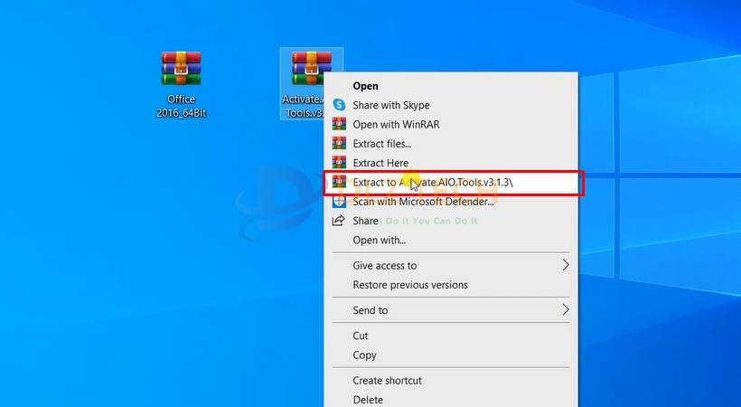 Giải nén file như hình.