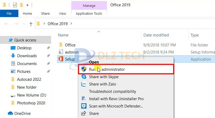 Khởi chạy file Set Up.