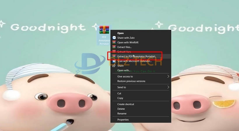 Cài PDF Annotator Portable.