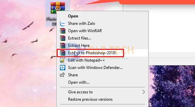 cài Photoshop 2018