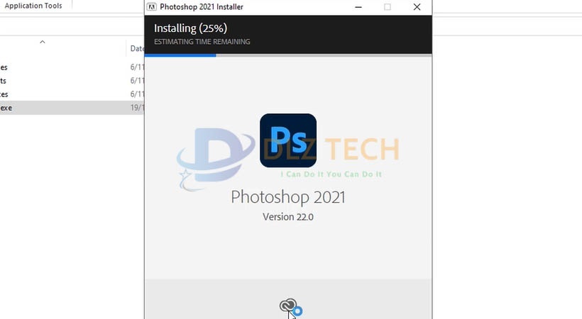 Chờ phần mềm được cài đặt