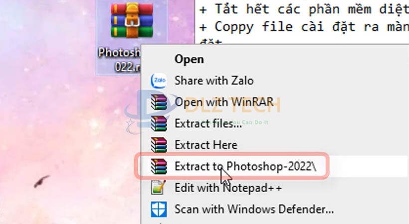cài Photoshop 2022