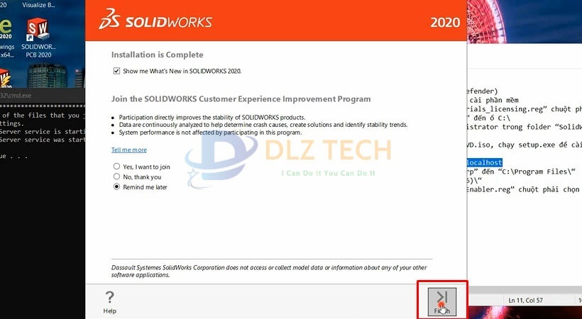 Hướng dẫn cài đặt phần mềm Solidworks 2020