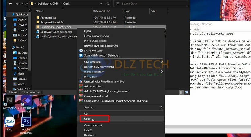 Hướng dẫn cài đặt phần mềm Solidworks 2020