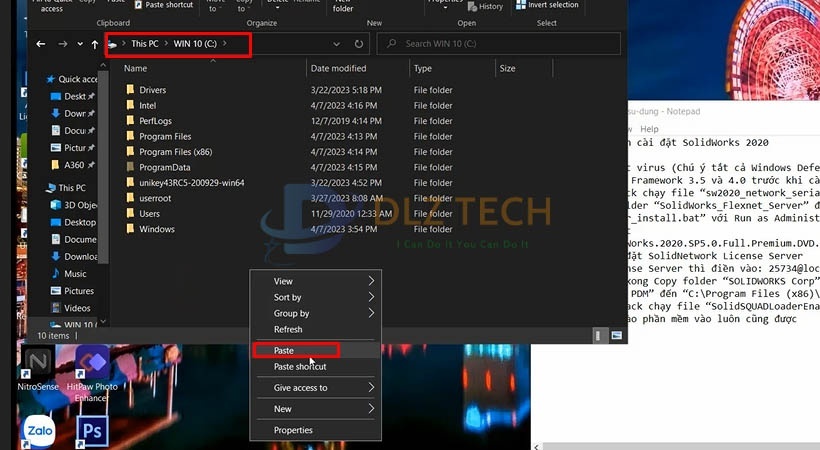 Hướng dẫn cài đặt phần mềm Solidworks 2020