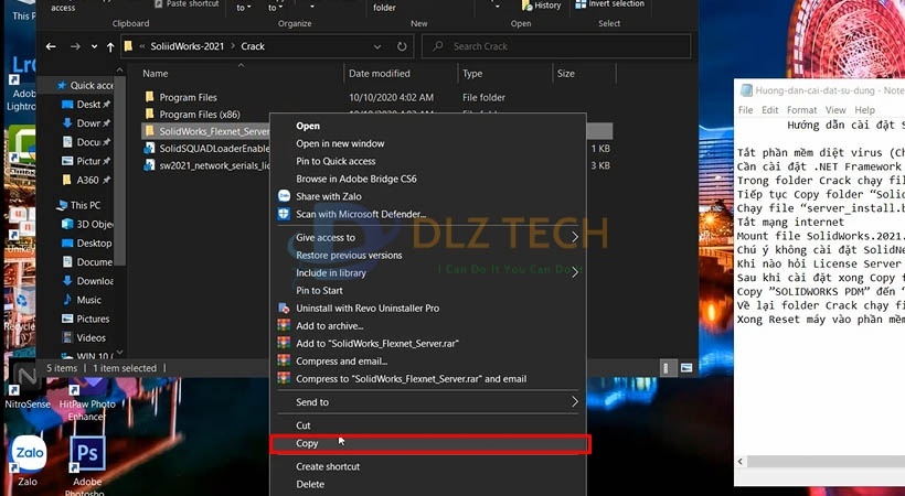 Copy file như hình.