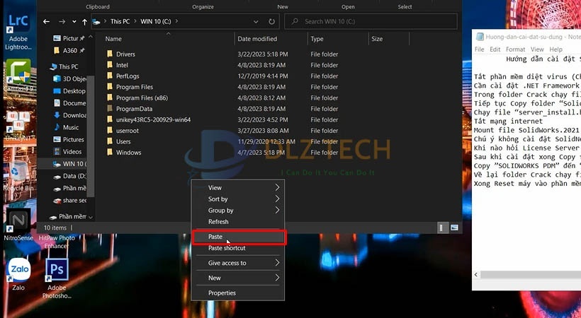 Paste file vào đây.