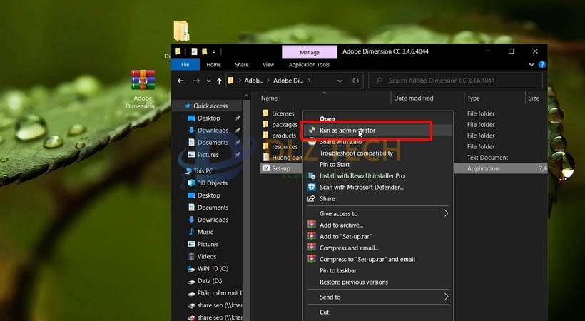 cài Adobe Dimension 2019