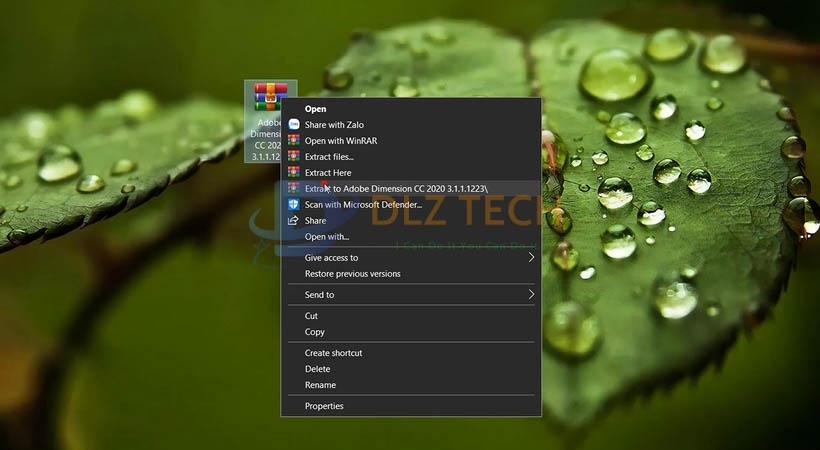 cài Adobe Dimension 2020