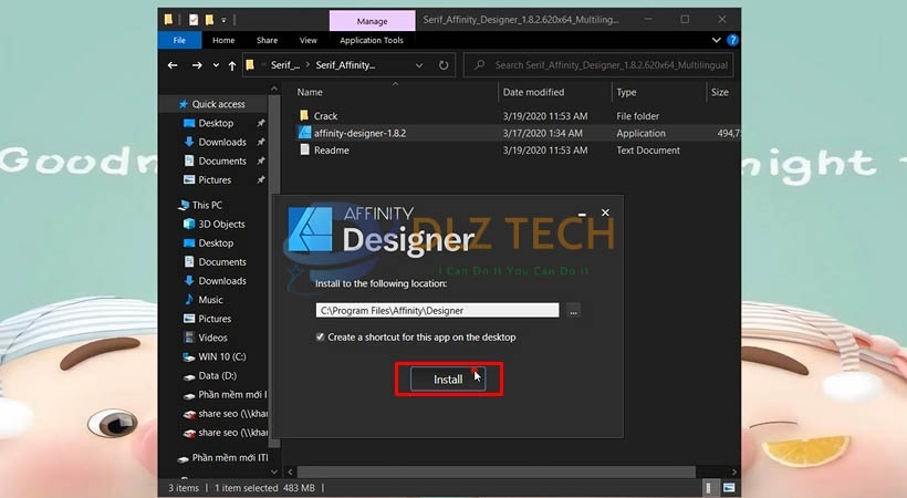 Cài Affinity Designer 2019