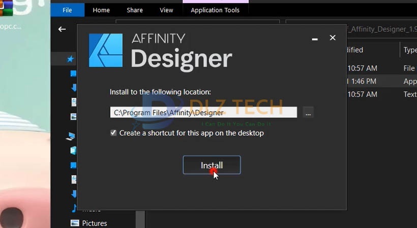 Cài Affinity Designer 2020