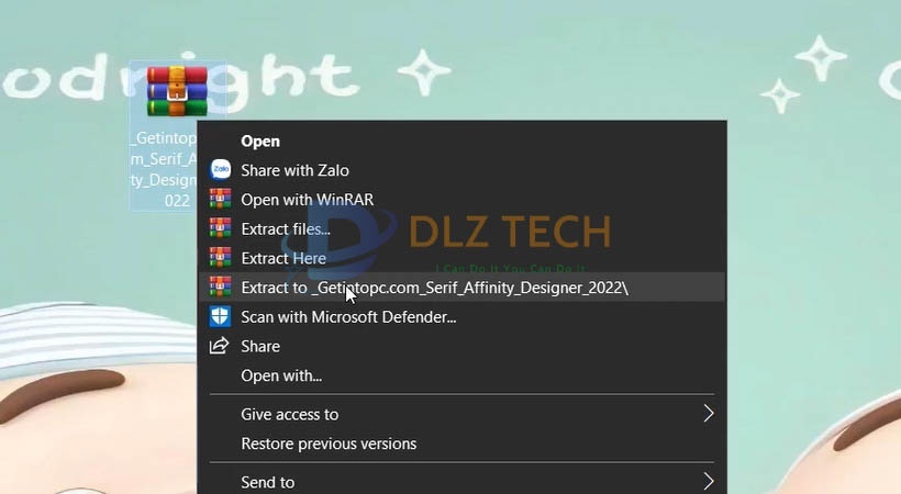 Cài Affinity Designer 2022