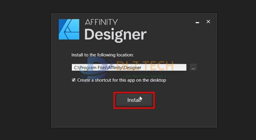 Cài Affinity Designer 2022