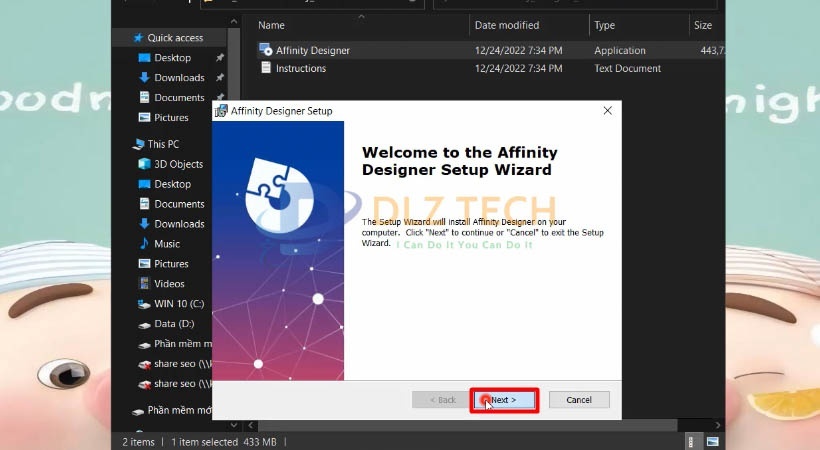 Cài Affinity Designer 2023