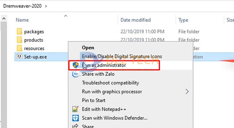 Cài Dreamweaver 2020