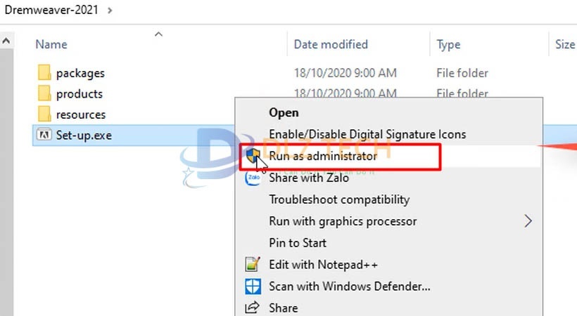 Cài Dreamweaver 2021