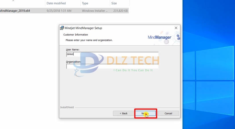 Cài Minjiet MindManager 2019