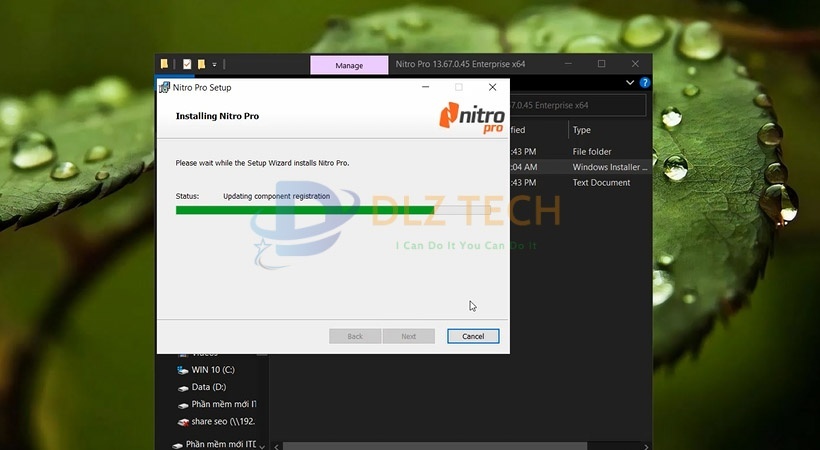 Đợi phần mềm được cài đặt.