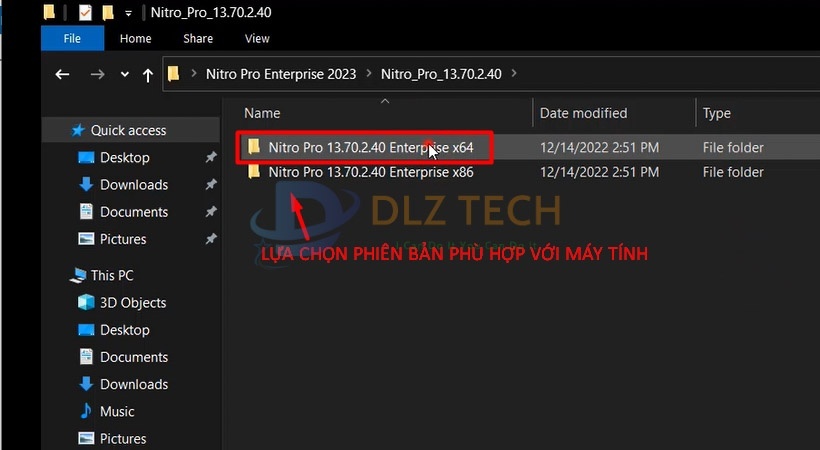 Lựa chọn phiên bản phù hợp.