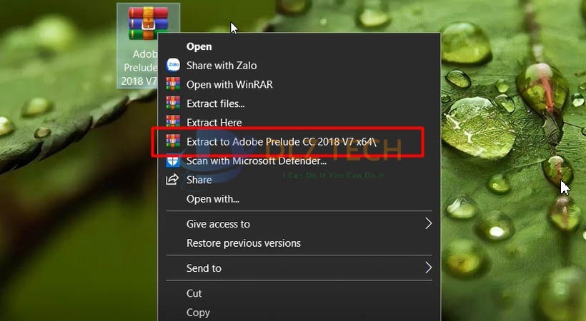 cài Adobe Prelude 2018