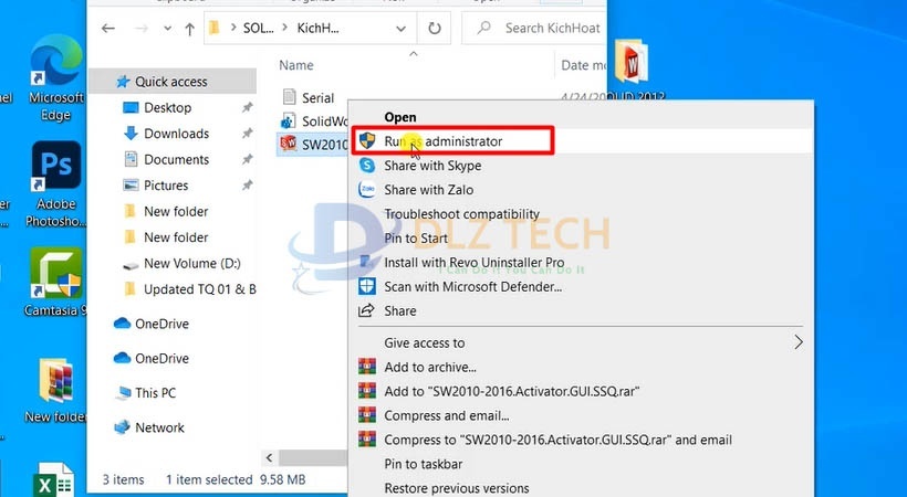 Khởi chạy file như hình.