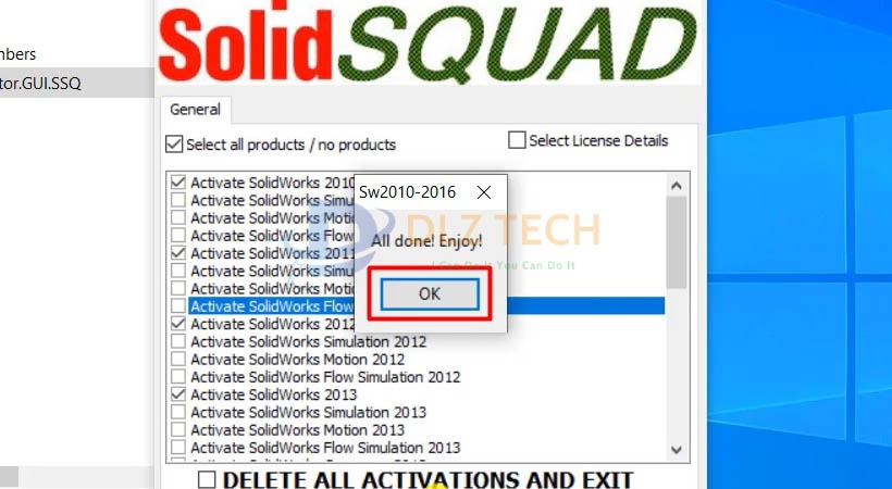 Tiến hành chọn OK.