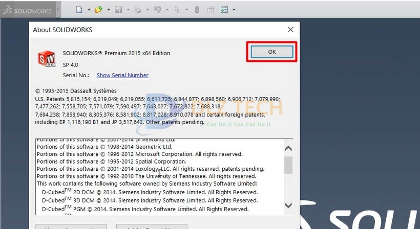 Tiếp tục chon ok.