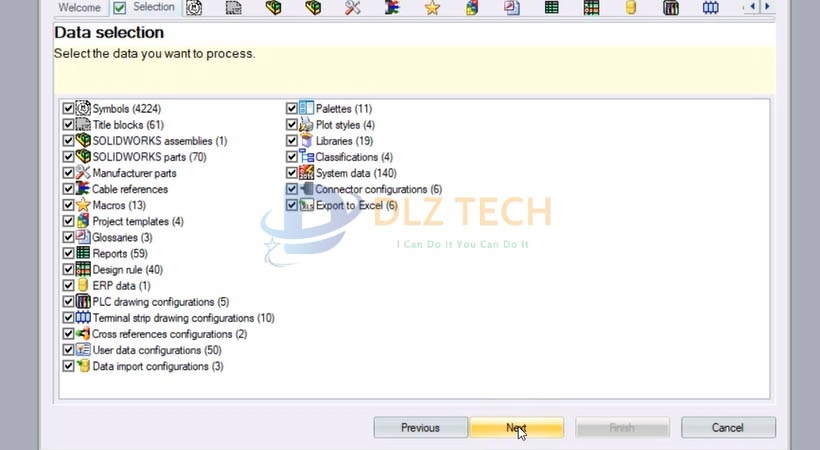 Tại đây tích như hình sau đó chọn Next.