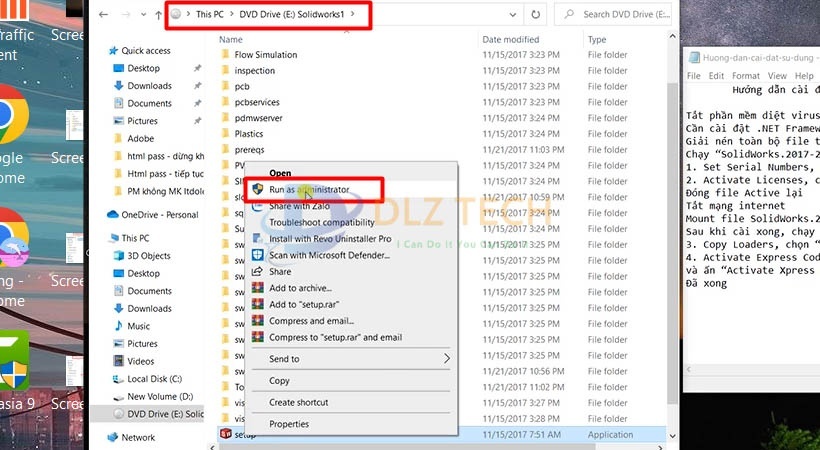 Hướng dẫn cài Solidworks 2017