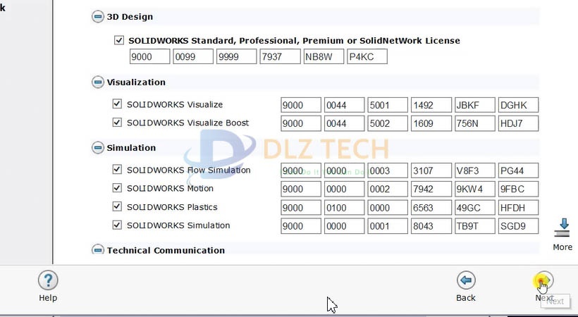 Điền mã số vào các ô như sau sau đó chọn Next.