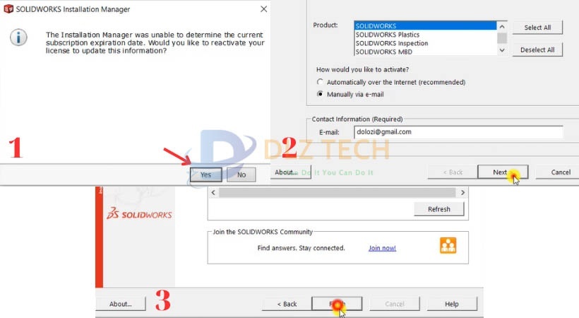 Làm theo các bước như hình.