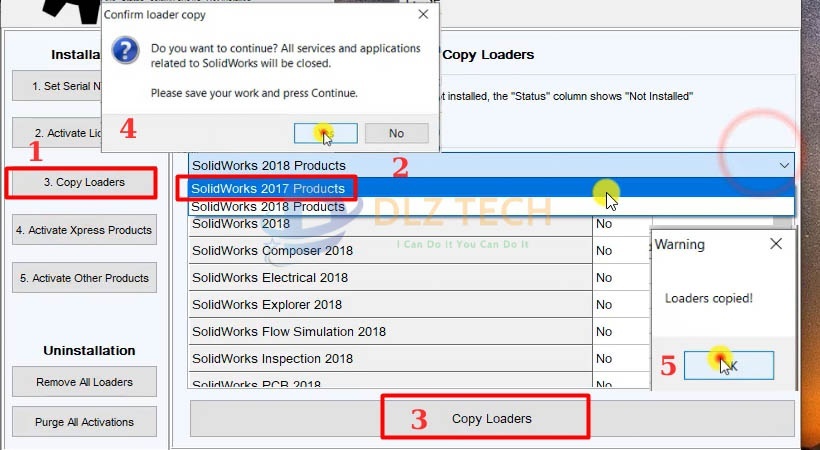 Làm theo các bước lần lượt như hình.