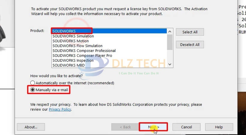 Hướng dẫn cài đặt phần mềm Solidworks 2018