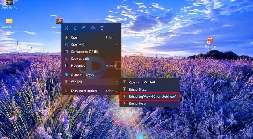 Cài Vray for Sketchup 2016.