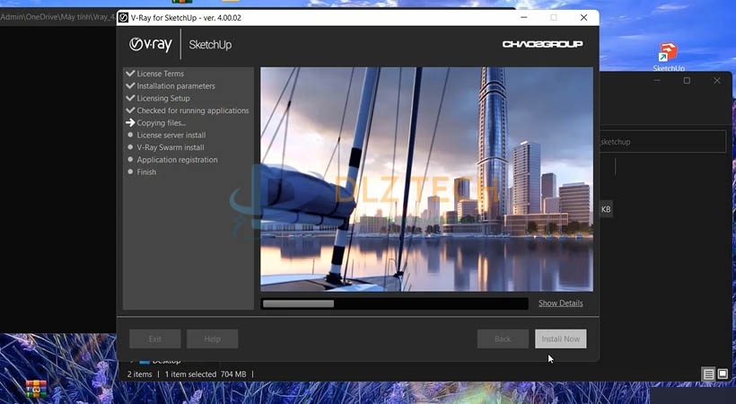 Cài Vray for Sketchup 2017