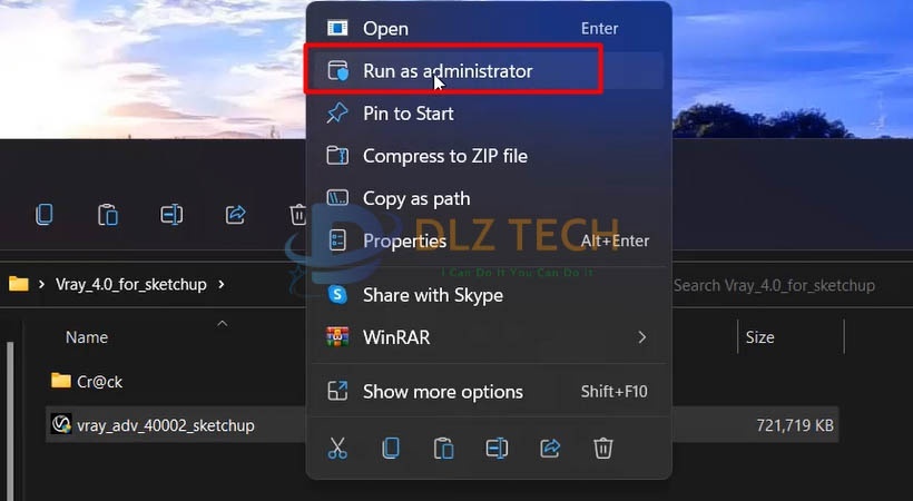 Cài vray for sketchup 2018