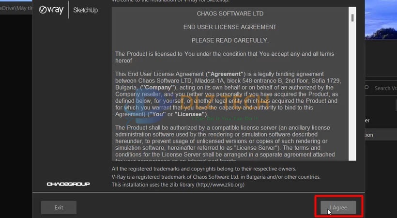 Cài vray for sketchup 2018