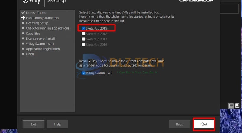 Cài vray for sketchup 2019