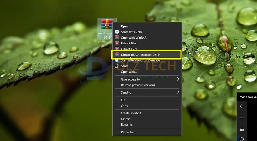 Giải nén file cài Autodesk Inventor 2015 như hình.