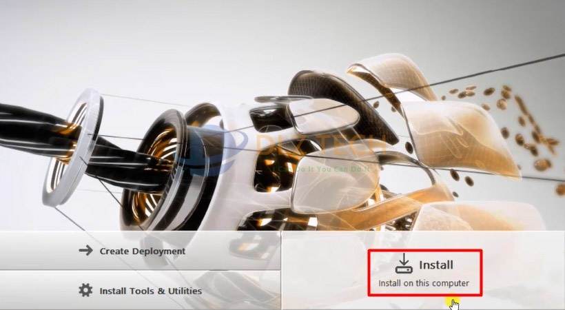 Tiến hành chọn Install để cài Autodesk Inventor 2015.