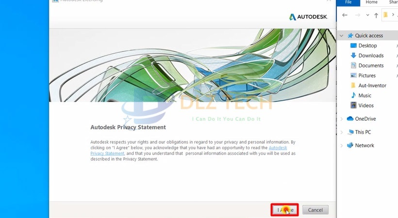 Tiến hành chọn Agree.