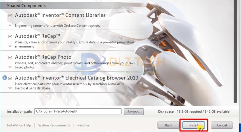 Tiến hành chọn Install.