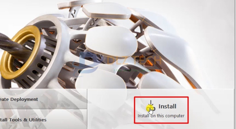 Tiến hành chọn Install để cài Autodesk Inventor 2020.