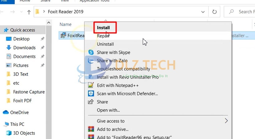 Cài Foxit Reader 2019