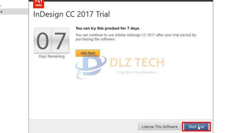 Cài InDesign 2017.